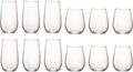 Bormioli Rocco Waterglazenset Electra - (Waterglazen & Longdrinkglazen) - 12 delige set