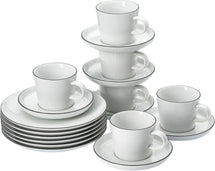 Arzberg Koffieset Cucina Colori Zwart 18-Delig