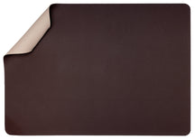 Jay Hill Placemats - Vegan leather - Brown / Sand - double-sided - 46 x 33 cm - 6 Pieces