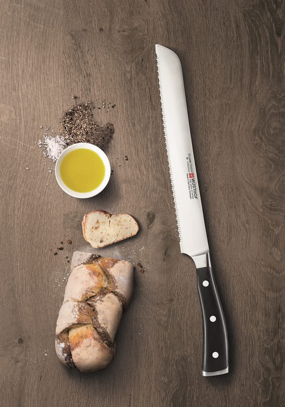 Wusthof Bread Knife Classic Ikon Double Serrated 23 cm