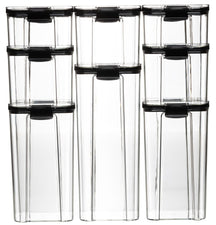 Sareva Storage Jars Set - Plastic - 8 piece set