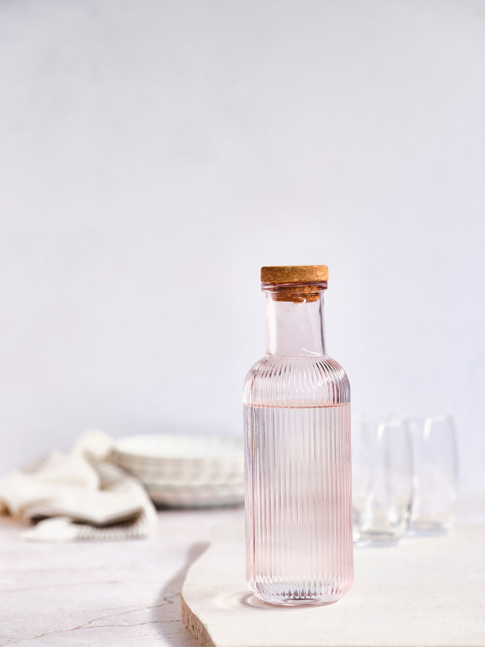 Cosy & Trendy Water Caraf with cork - Raya - Pink - 1 liter