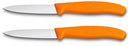 Victorinox Peeler Swiss Classic - Orange - 2 pieces