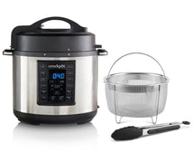 Crockpot Express Slowcooker + Snelkookpan - uitneembare binnenpan - 5.6 liter - CR089 Met Stoommand & Tang)