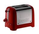 Dualit Broodrooster Lite - extra brede sleuven - gloss red - D26221