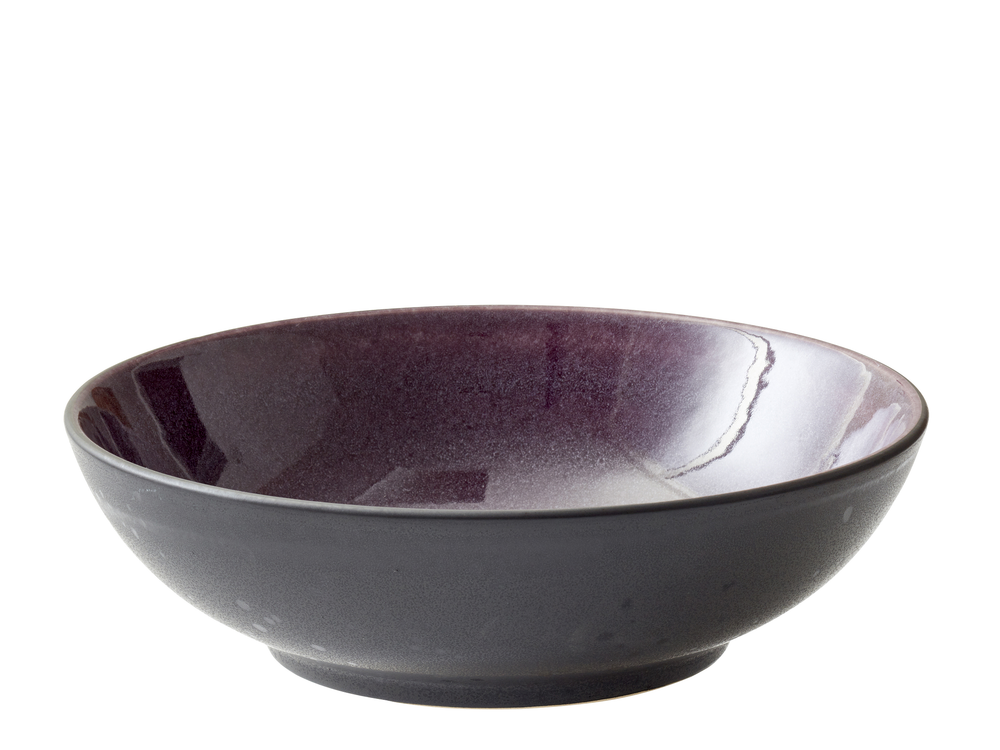 Bitz Deep Plate Gastro Black/Purple ø 24 cm