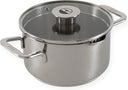 ELLE Gourmet Classique Kookpan met Deksel - Ø 18 cm  - RVS