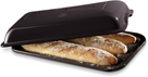 Emile Henry Bread baking moldfor 3 baguettes - Fusain