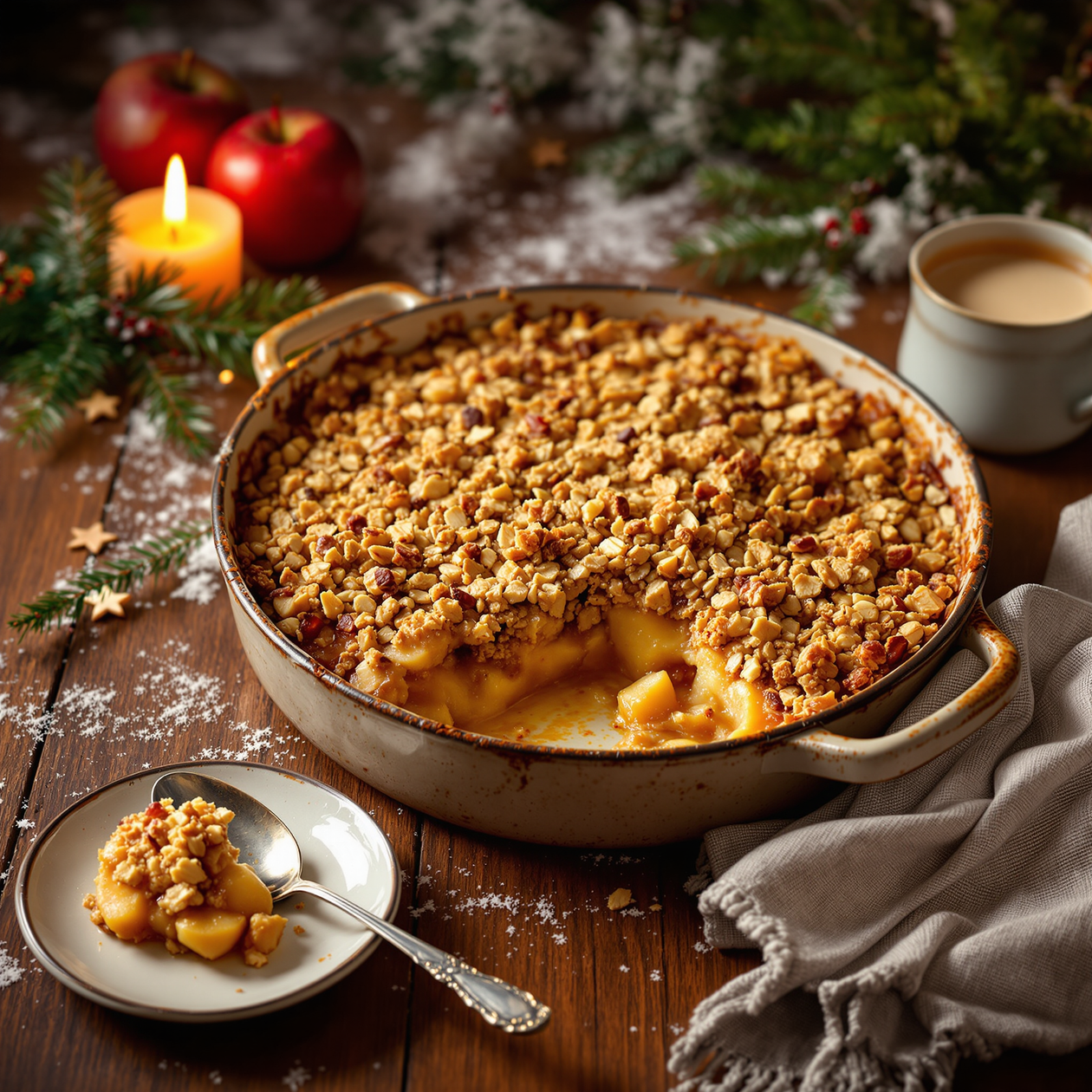 Een dessert met een heerlijke rijke en warme smaak!