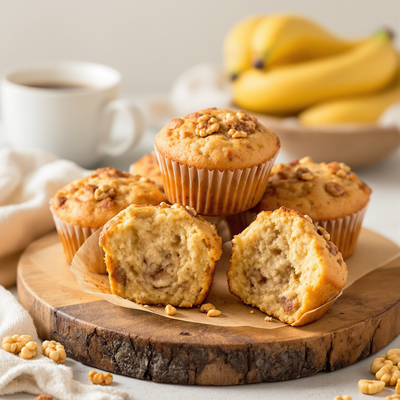 Bananenbrood muffins