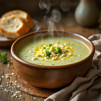  Bloemkool broccoli soep met kaas