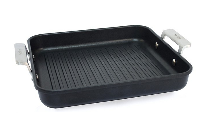 Valira Grillpan Aire met handgrepen - 23 x 23 cm - standaard anti-aanbaklaag