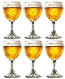 Grimbergen Beer Glasses on Foot 330 ml - 6 Pieces