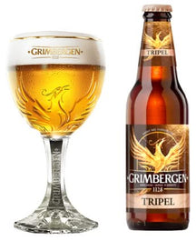 Grimbergen Beer Glasses on Foot 330 ml - 6 Pieces