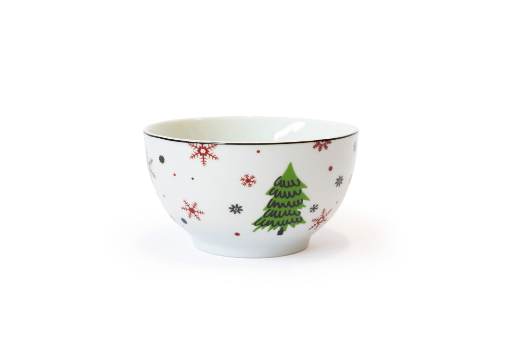 Studio Tavola Kerstservies - Porselein - Rood - 18-delig / 6 personen