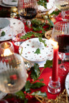 Studio Tavola Kerstservies - Porselein - Rood - 18-delig / 6 personen