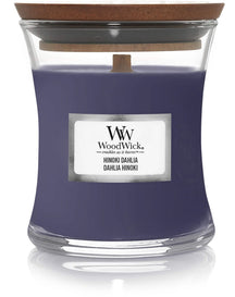 WoodWick Scented Candle Mini Hinoki Dahlia - 8 cm / ø 7 cm