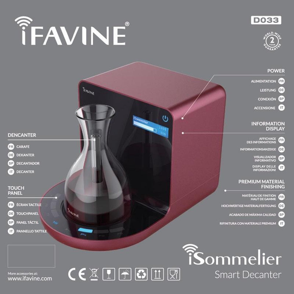 Ifavine Wijndecanteermachine iSommelier Pro Smart D033 - Decanteerder - Wijnbeluchter