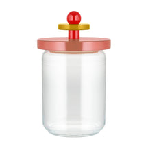 Alessi Glass Storage Jar Twergi - ES16/100 2 - Pink - ø  12 cm / 1 Liter - by Ettore Sotsass