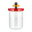 Alessi Voorraadpot Twergi - ES16/100 - Rood - ø 12 cm / 1 Liter - door Ettore Sotsass