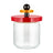 Alessi Voorraadpot Twergi - ES16/75 - Rood - ø 12 cm / 750 ml - door Ettore Sotsass