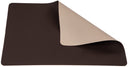 Jay Hill Placemats - Vegan leather - Brown / Sand - double-sided - 46 x 33 cm - 6 Pieces