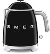 SMEG Waterkoker Mini - 1400 W - zwart - 800 ml - 3 kops - KLF05BLEU