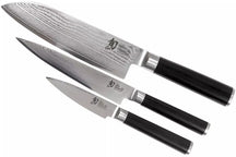 Kai Messenset Shun Classic - 32 lagen damaststaal - (Officemes + Universeel Mes + Santoku Mes) 3-delig - DMS-310