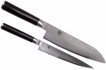 Kai Messen set Shun Classic - 32 layers of damask steel - (Universal knife + santoku knife) 2 -part - DMS -230