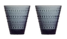 Iittala Glasses Kastehelmi - Dark gray - 300 ml - 2 pieces