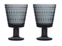 Iittala Glazen Kastehelmi - Donkergrijs - 260 ml - 2 stuks