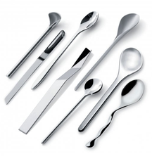 Alessi Coffee Spoons Il Caffe - MSPOONSET - 8 Pieces - by David Chipperfield