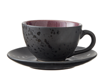 Bitz Cup and Saucer Gastro Black/multi Pink 240 ml - 4 Pieces