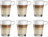 Leonardo Latte Macchiatoglazen Senso - Stapelbaar - 350 ml - 6 stuks