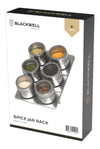 Blackwell Kruidenpotjes Magnetisch - inclusief 6 potjes - RVS