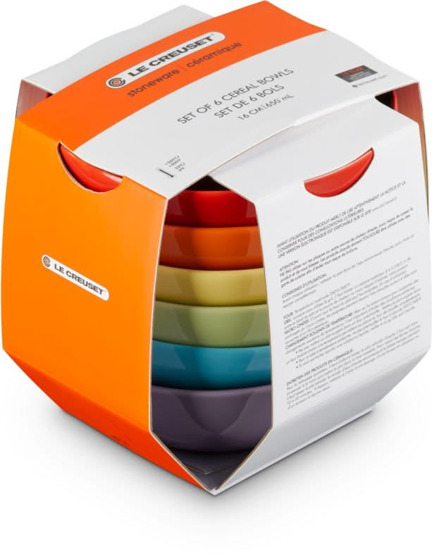 Le Creuset Kommen - Rainbow - ø 16 cm / 650 ml - 6 stuks