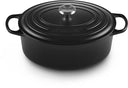 Le Creuset CasseroleSignature - Oval - Matte Black - ø 31 cm / 6.3 liters