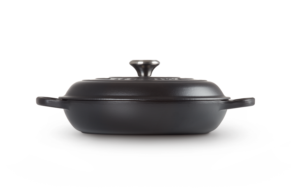 Le Creuset Braadpan Signature - Campagnard - Matt Black - Ø 30 cm / 3.5 liters