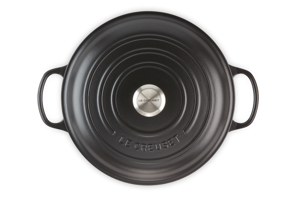 Le Creuset Braadpan Signature - Campagnard - Matt Black - Ø 30 cm / 3.5 liters