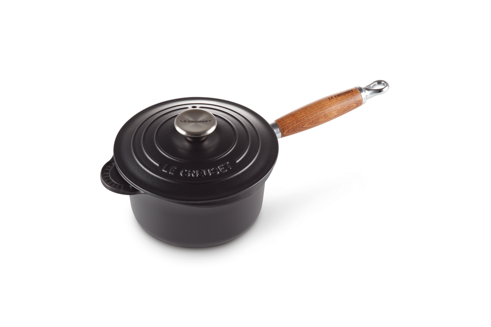 Le Creuset Saucepan - with lid - Tradition - Satin Black - ø 18 cm / 1.8 Liter