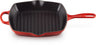 Le Creuset Griddle Pan Signature Cerise - 26 x 26 cm - enamelled non-stick coating