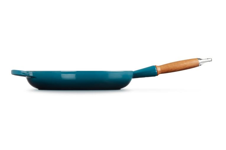 Le Creuset Frying Pan Signature Deep Teal - ø 28 cm / 2.6 Liter - enamelled non-stick coating