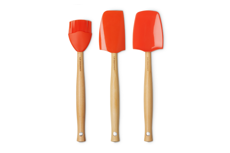 Le Creuset Spatula Set - 3 Pieces - Premium - Volcanic