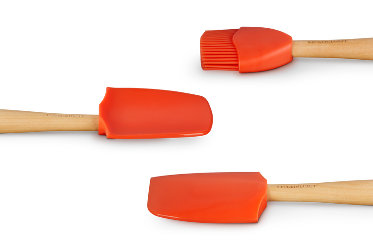 Le Creuset Spatula Set - 3 Pieces - Premium - Volcanic