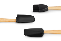 Le Creuset Spatula Set - 3 Pieces - Premium - Black