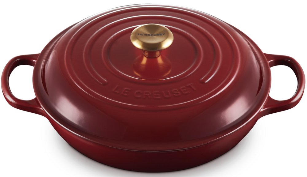 Le Creuset Braadpan Signature - Campagnard - Garnet -  30 cm / 3.5 liter