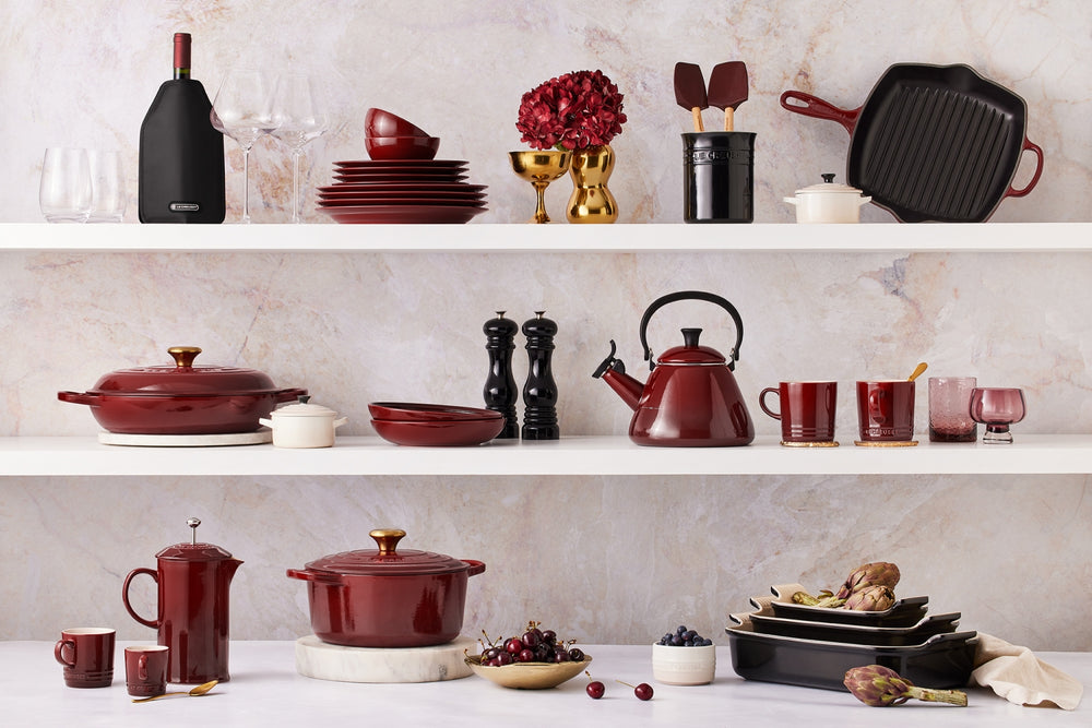 Le Creuset Fluitketel Kone - Garnet - 1.6 liter - inductie geschikt -