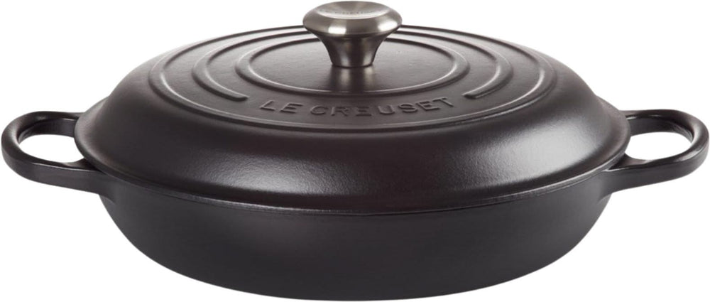 Le Creuset Braadpan Signature - Campagnard - Matt Black - Ø 30 cm / 3.5 liters