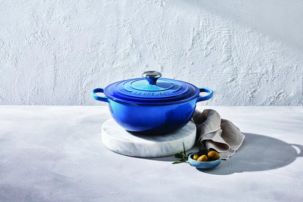 Le Creuset Braadpan Signature - Marmite - Azure - ø 26 cm / 4.1 liter