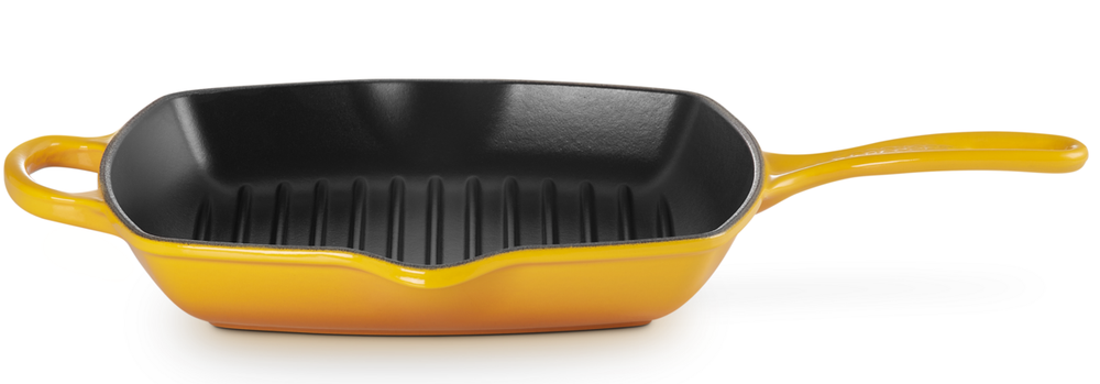 Le Creuset Grillpan Signature - Nectar - 26 x 26 cm - geëmailleerde anti-aanbaklaag